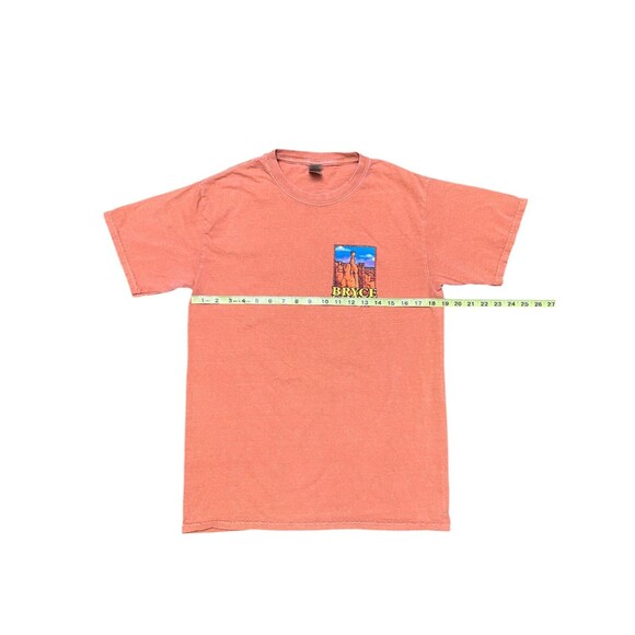VINTAGE Bryce Canyon National Park Zion Utah Mens Size Med T-Shirt Orange Fade - Picture 7 of 7